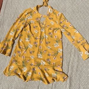 Xhilaration yellow floral sundress